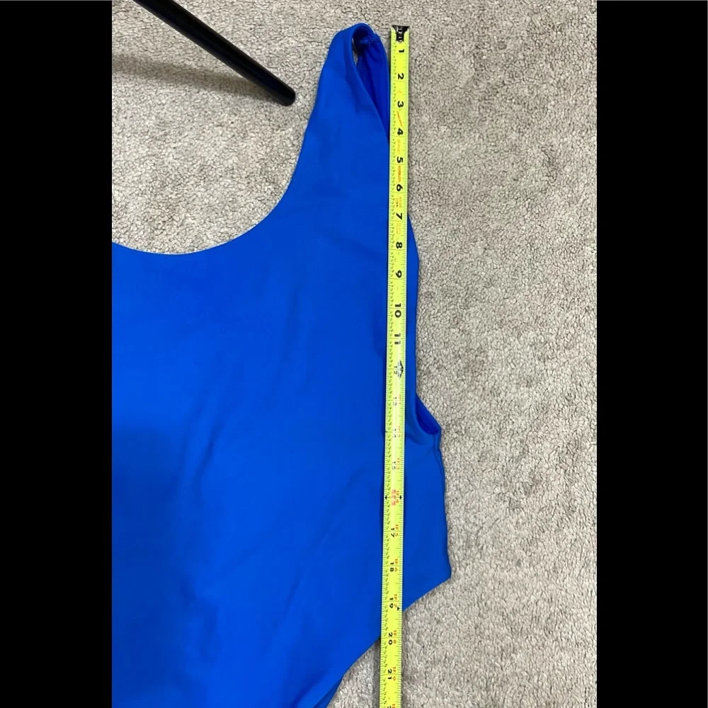AERIE One Piece Swimsuit Plunge Sides High Cut 2X - Picture 10 of 13
